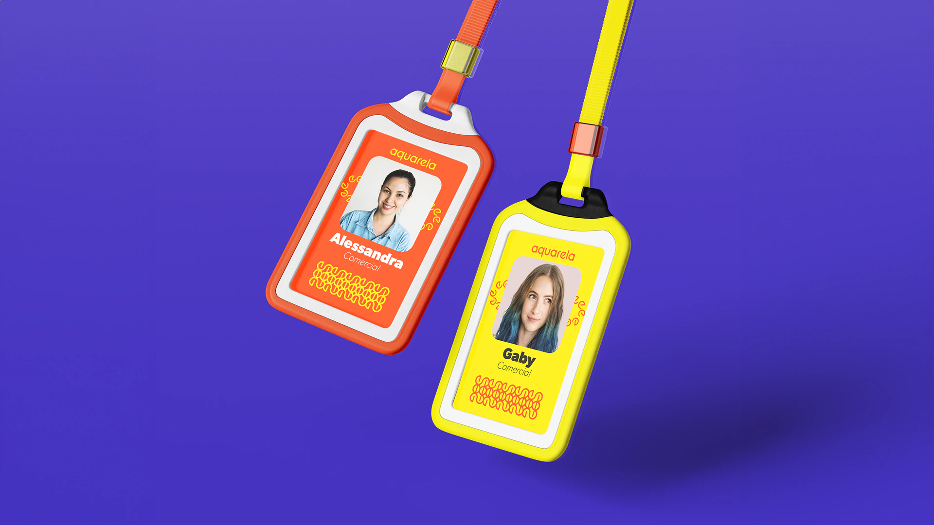 Aquarela ID badges
