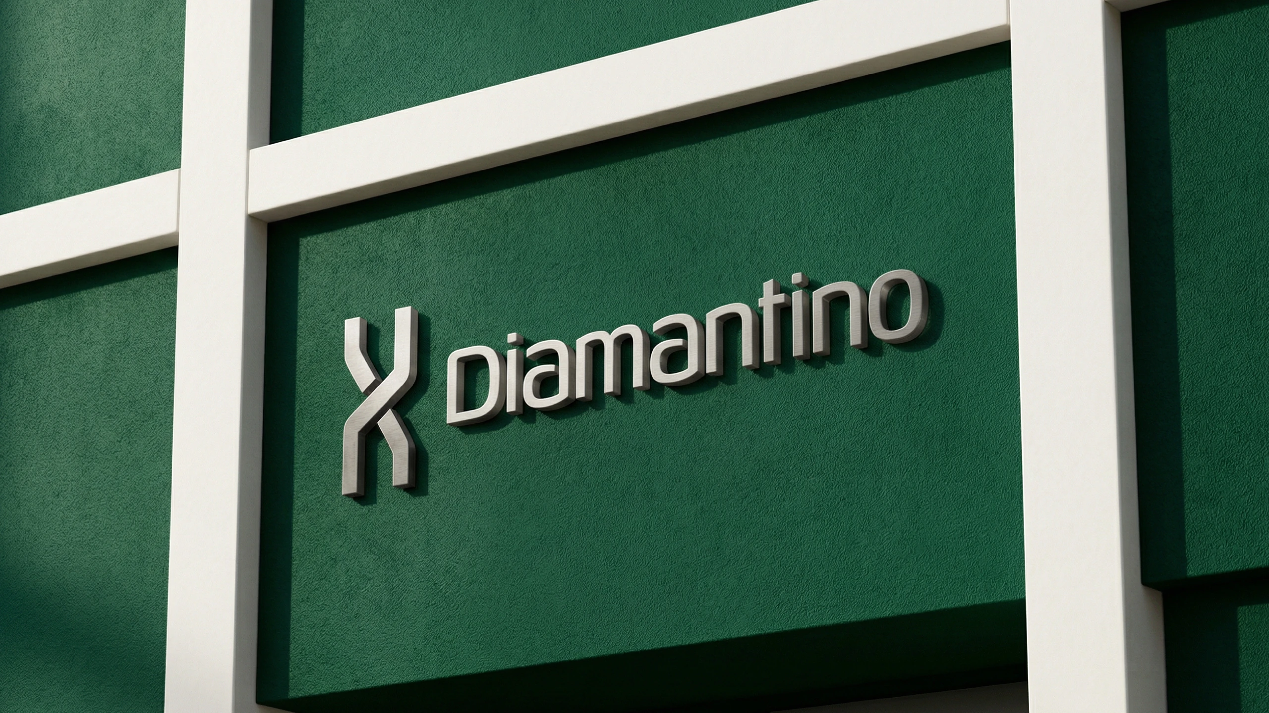 Facade with the Diamantino logo