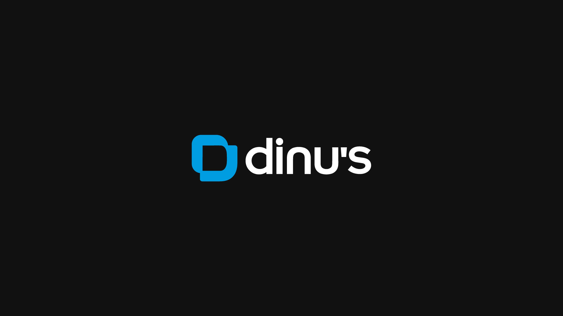 DINU’S logo on black