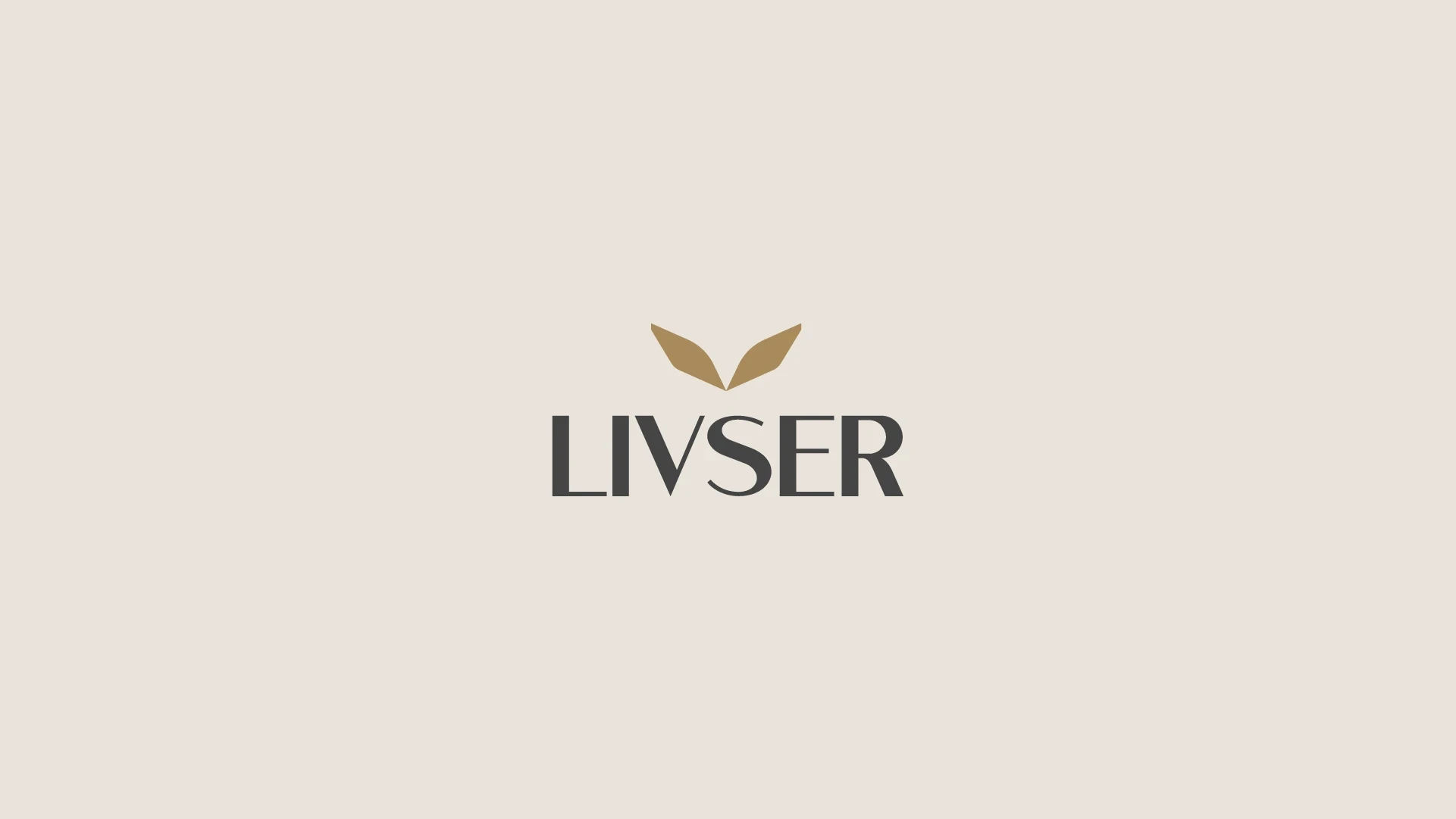 Livser logo on beige