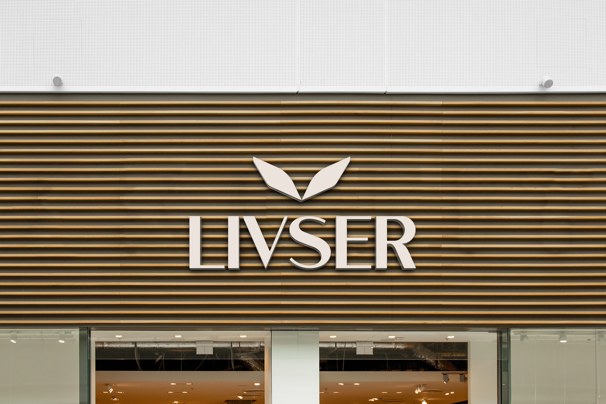 Facade with the Livser logo