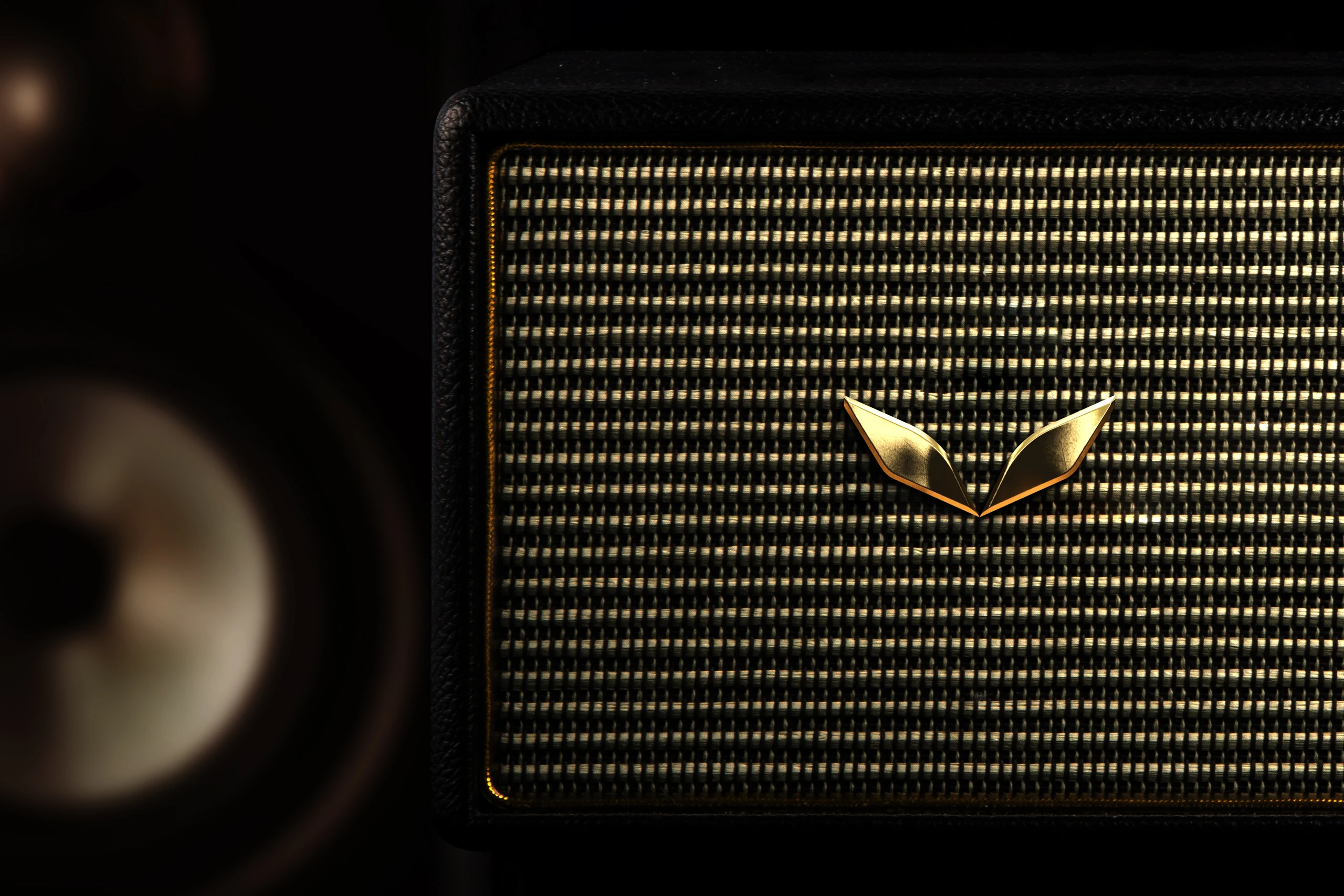 Livser symbol in gold on a dark surface