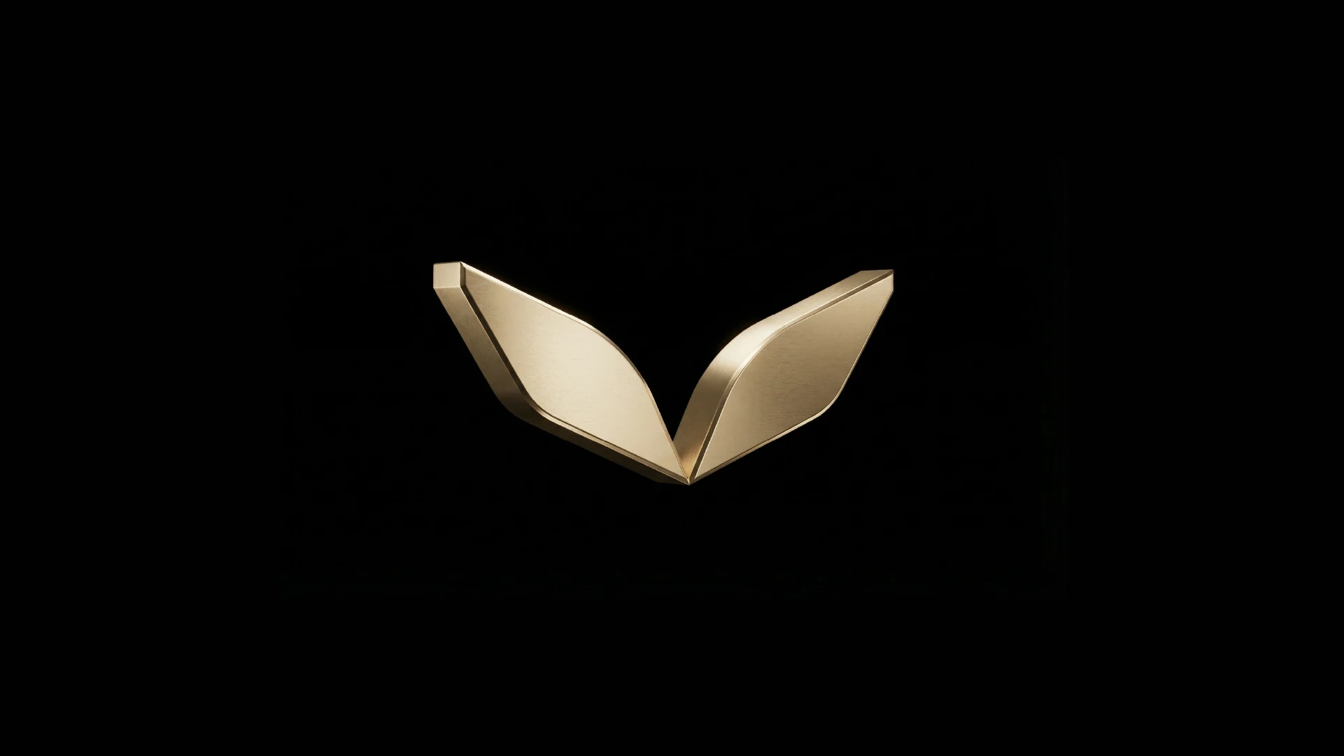 Livser symbol in gold 3D on black