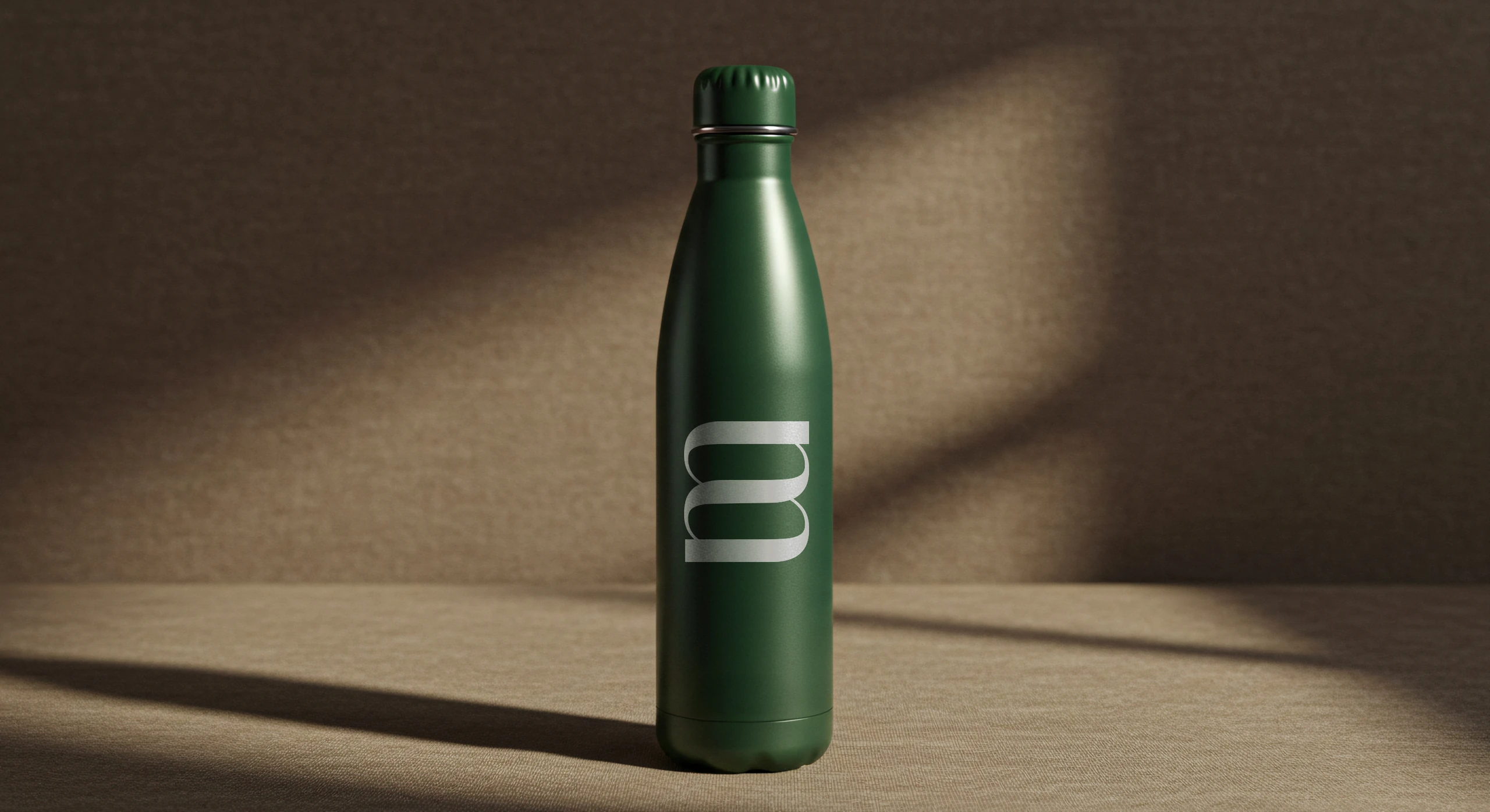 Green bottle with the Megah symbol
