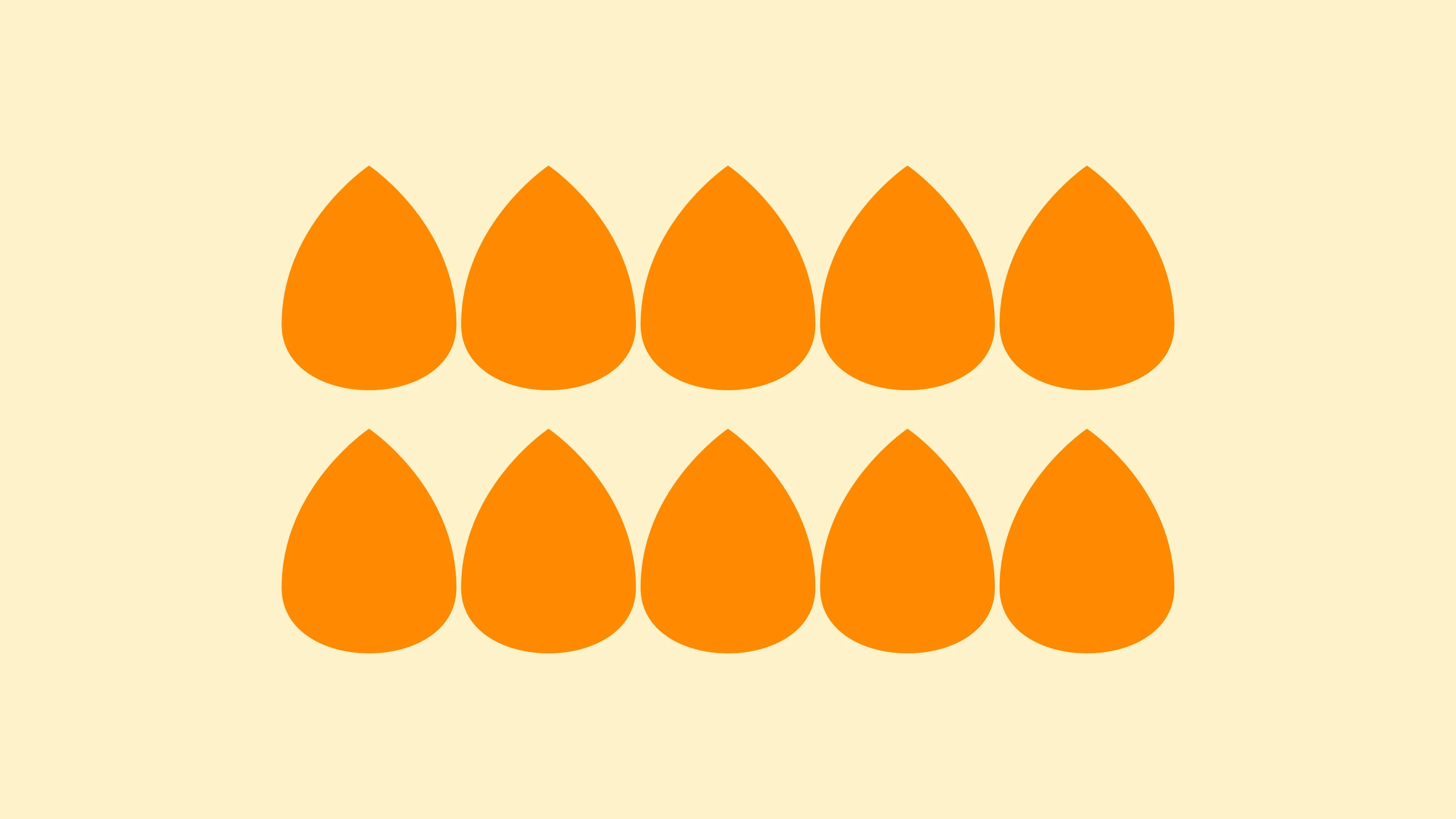 Orange droplet pattern
