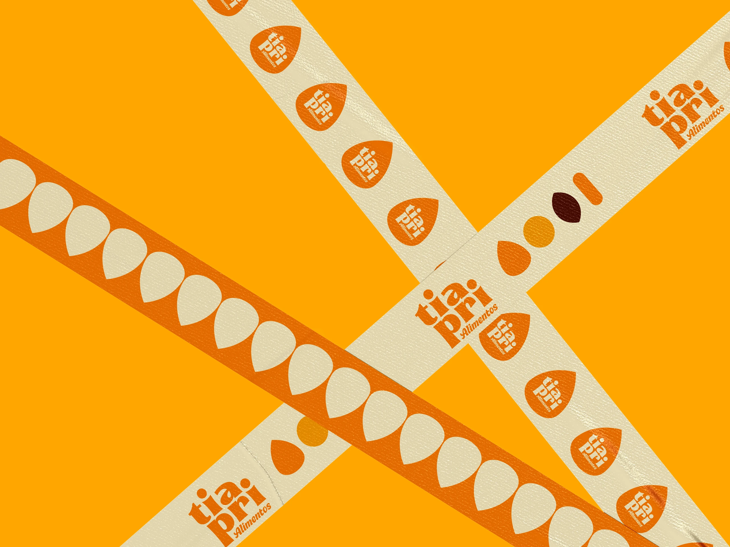 Packing tape with the Tia Pri badge