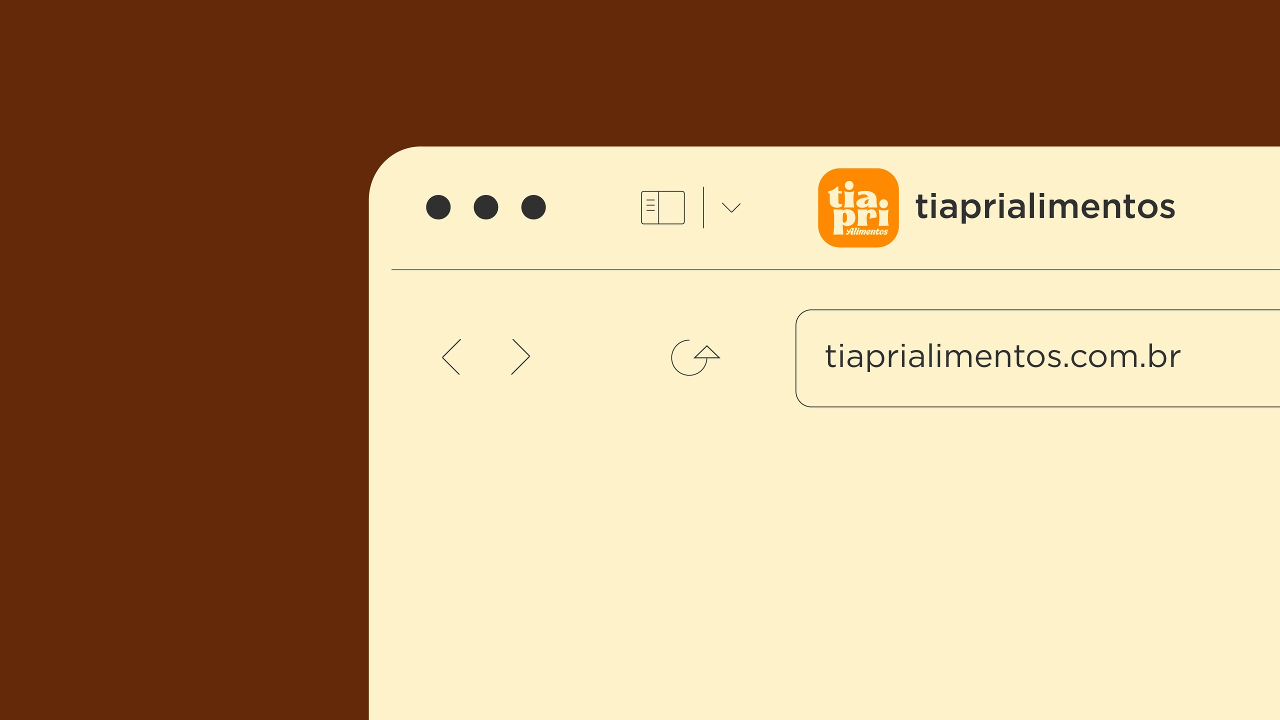 Browser showing the tiaprialimentos profile