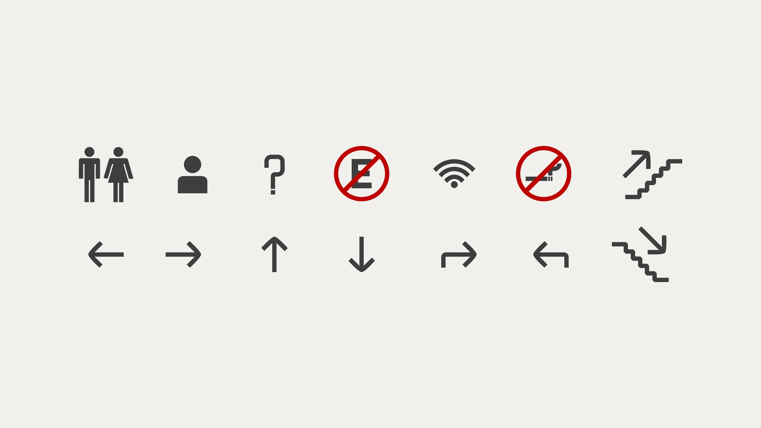 Signage icons