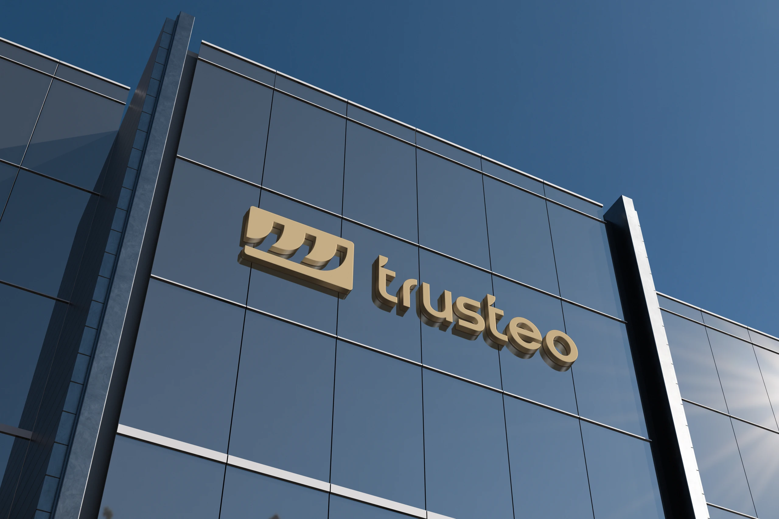 Facade with the Trusteo logo