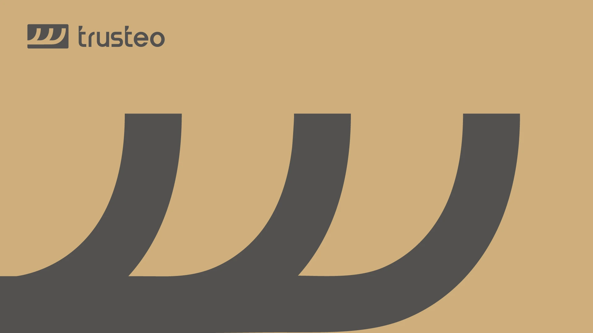 Trusteo three-line graphic