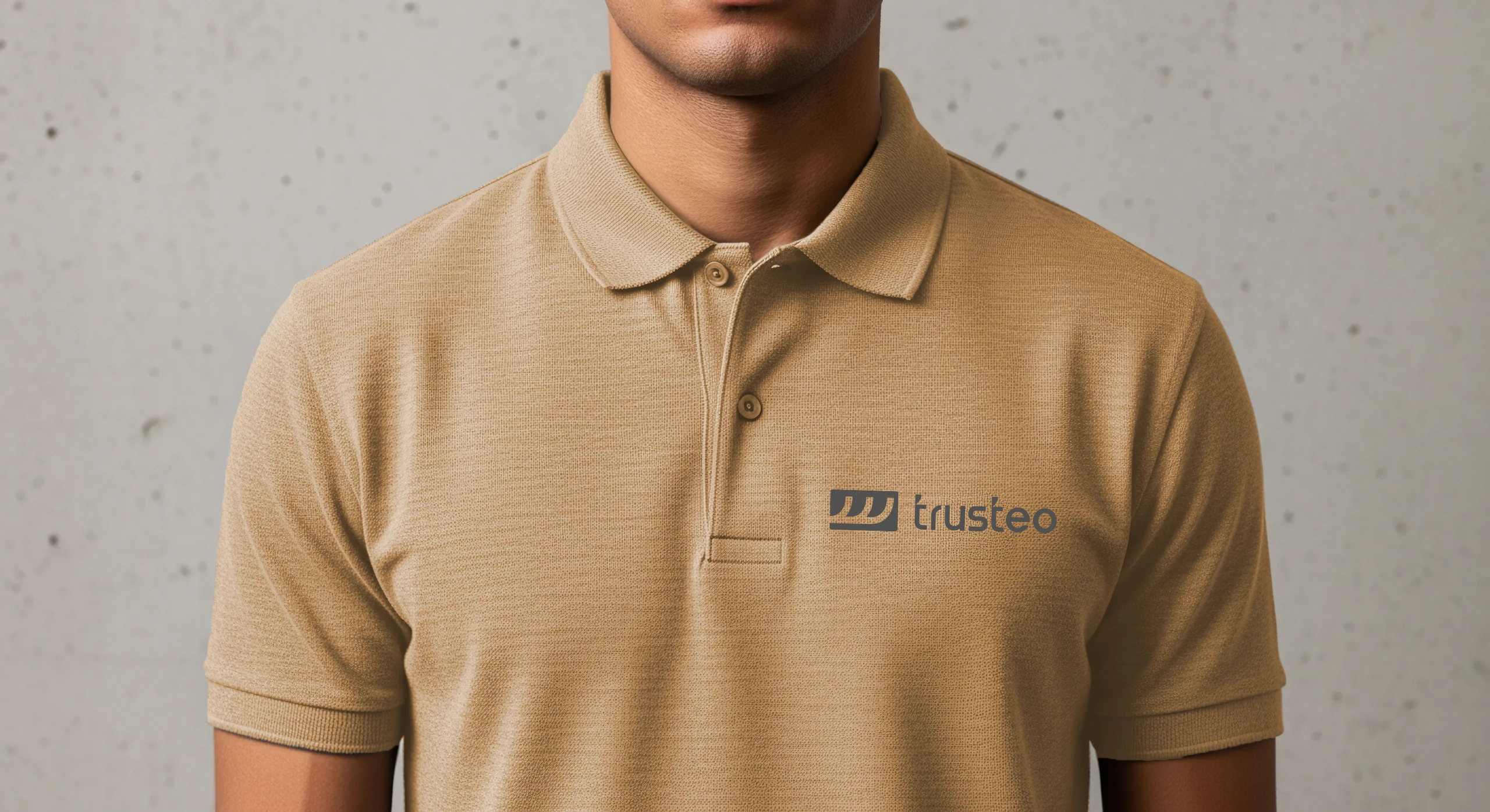 Polo shirt with the Trusteo logo